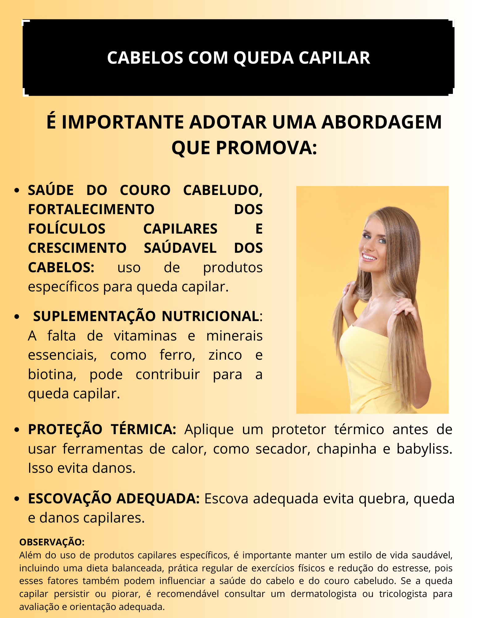 Capa Dor Cabelos com queda